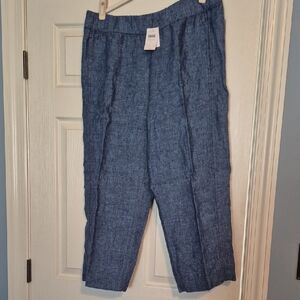 J. Jill Women's Blue Cropped Pants